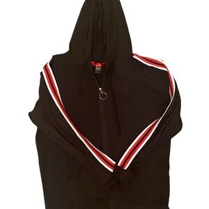 Hot Kiss Black Zip-Up Hoodie